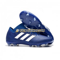 Botas de Fútbol Adidas Nemeziz8.1 FG Azul Blanco