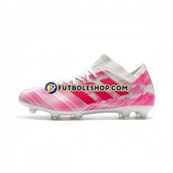 Botas de Fútbol Adidas Nemeziz8.1 FG Rosa Blanco