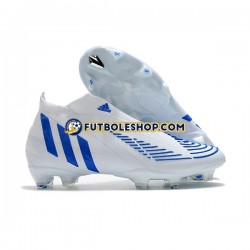 Botas de Fútbol Adidas Predator Edge Geometric FG Azul Blanco