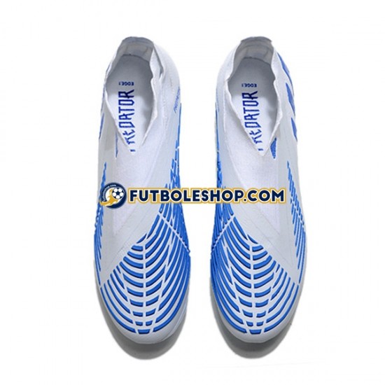 Botas de Fútbol Adidas Predator Edge Geometric FG Azul Blanco