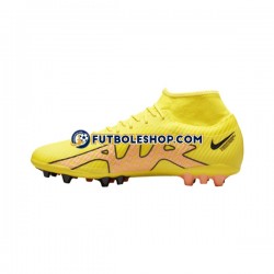 Botas de Fútbol Nike Air Zoom Mercurial Superfly IX Academy AG AG Lucent Rosa Amarillo