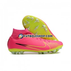 Botas de Fútbol Nike Air Zoom Mercurial Superfly IX Academy AG Rosa Verde