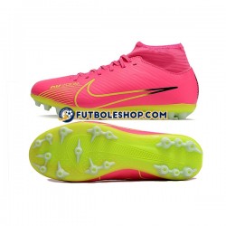 Botas de Fútbol Nike Air Zoom Mercurial Superfly IX Academy AG Rosa Verde