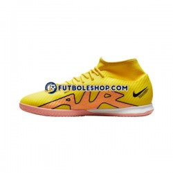 Botas de Fútbol Nike Air Zoom Mercurial Superfly IX Academy IC Halle Lucent Rosa Amarillo