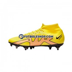 Botas de Fútbol Nike Air Zoom Mercurial Superfly IX Academy SG Pro Lucent AC Rosa Amarillo