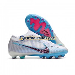 Botas de Fútbol Nike Air Zoom Mercurial Superfly IX Elite AG Azul Blanco