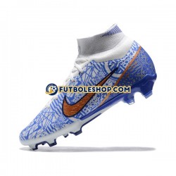Botas de Fútbol Nike Air Zoom Mercurial Superfly IX Elite FG Oro Azul Blanco