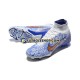 Botas de Fútbol Nike Air Zoom Mercurial Superfly IX Elite FG Oro Azul Blanco