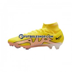Botas de Fútbol Nike Air Zoom Mercurial Superfly IX Elite FG Lucent Rosa Amarillo