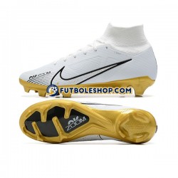 Botas de Fútbol Nike Air Zoom Mercurial Superfly IX Elite FG Oro Blanco