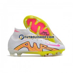 Botas de Fútbol Nike Air Zoom Mercurial Superfly IX Elite FG Rosa Amarillo Blanco