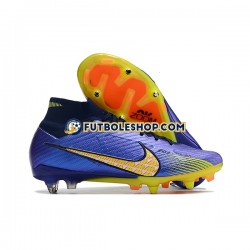 Botas de Fútbol Nike Air Zoom Mercurial Superfly IX Elite SG Azul Amarillo