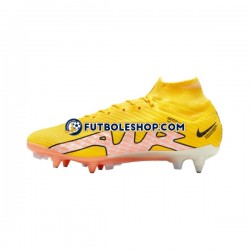 Botas de Fútbol Nike Air Zoom Mercurial Superfly IX Elite SG Pro AC Lucent Rosa Amarillo