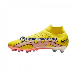 Botas de Fútbol Nike Air Zoom Mercurial Superfly IX Pro AG Pro AG Pro Lucent Rosa Amarillo