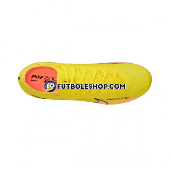 Botas de Fútbol Nike Air Zoom Mercurial Vapor XV Elite AG Pro Lucent Rosa Amarillo