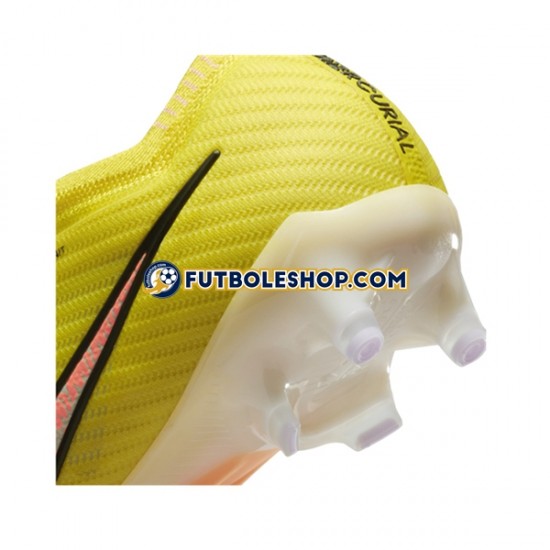 Botas de Fútbol Nike Air Zoom Mercurial Vapor XV Elite AG Pro Lucent Rosa Amarillo