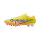 Botas de Fútbol Nike Air Zoom Mercurial Vapor XV Elite AG Pro Lucent Rosa Amarillo