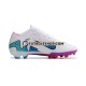 Botas de Fútbol Nike Air Zoom Mercurial Vapor XV Elite AG Púrpura Rosa Blanco