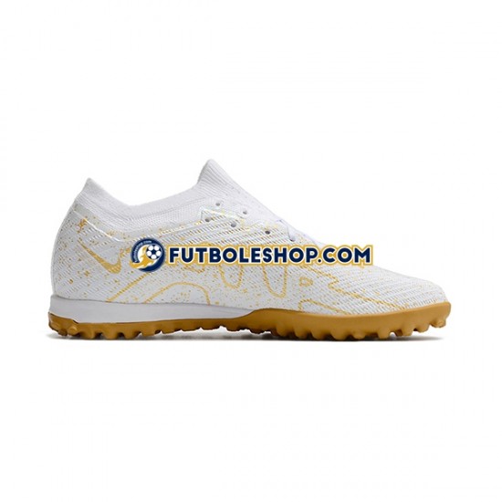 Botas de Fútbol Nike Air Zoom Mercurial Vapor XV Elite TF Amarillo Blanco