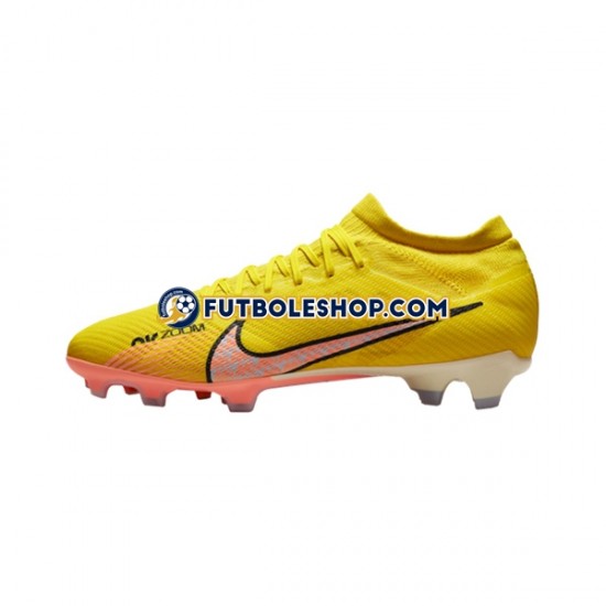 Botas de Fútbol Nike Air Zoom Mercurial Vapor XV Pro FG Lucent Rosa Amarillo
