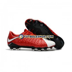 Botas de Fútbol Nike HyperVenom Phantom III Elite FG Rojo Blanco