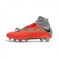 Botas de Fútbol Nike Hypervenom Phantom 3 Elite DF FG Rojo Gris