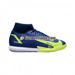 Botas de Fútbol Nike Mercurial Superfly VIII Recharge Academy IC Azul Amarillo