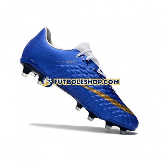 Botas de Fútbol Nike Neymar HyperVenom Phantom 3 Elite FG Azul Amarillo Blanco