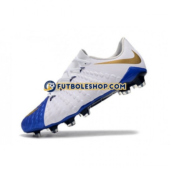 Botas de Fútbol Nike Neymar HyperVenom Phantom 3 Elite FG Azul Amarillo Blanco