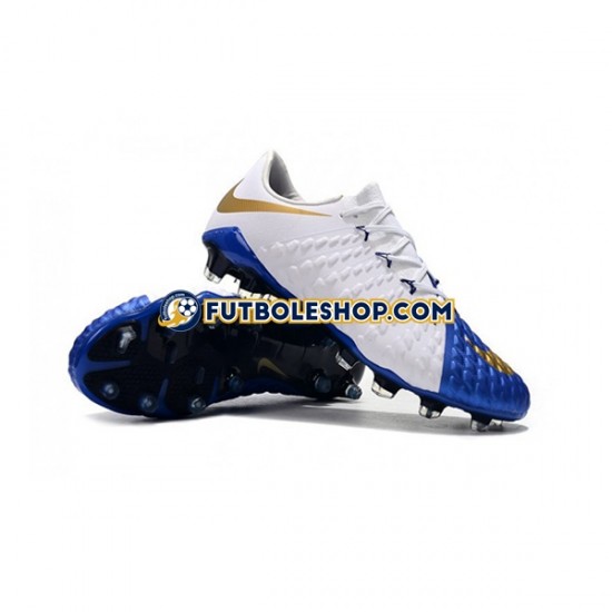 Botas de Fútbol Nike Neymar HyperVenom Phantom 3 Elite FG Azul Amarillo Blanco