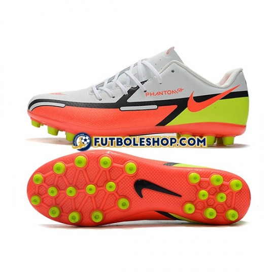 Botas de Fútbol Nike Phantom GT2 AG Naranja Blanco Verde