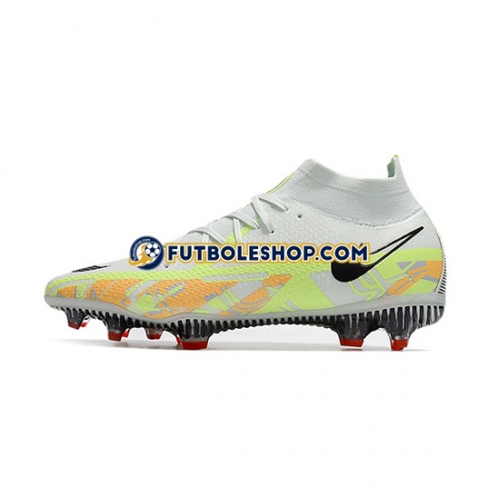 Botas de Fútbol Nike Phantom GT2 Dynamic Fit Elite FG Naranja Blanco Verde