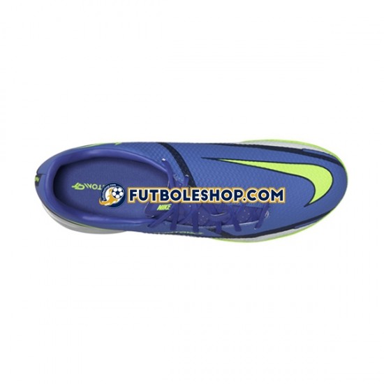 Botas de Fútbol Nike Phantom GT2 Recharge Academy IC Halle Gris Azul Amarillo
