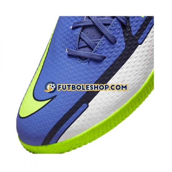 Botas de Fútbol Nike Phantom GT2 Recharge Academy IC Halle Gris Azul Amarillo