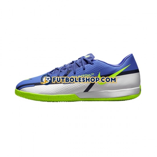 Botas de Fútbol Nike Phantom GT2 Recharge Academy IC Halle Gris Azul Amarillo