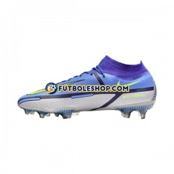 Botas de Fútbol Nike Phantom GT2 Recharge Elite DF FG Gris Azul Amarillo