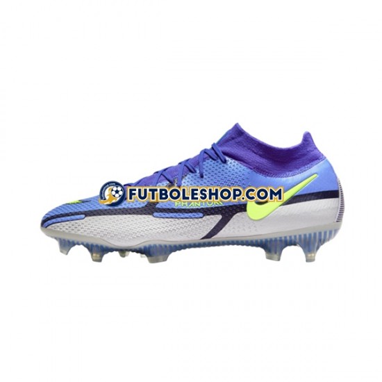 Botas de Fútbol Nike Phantom GT2 Recharge Elite DF FG Gris Azul Amarillo