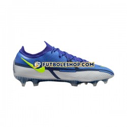 Botas de Fútbol Nike Phantom GT2 Recharge Elite FG Gris Azul Amarillo