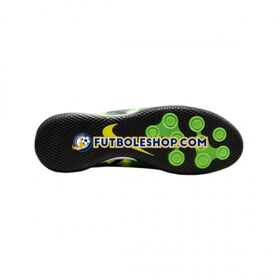 Botas de Fútbol Nike Phantom GT2 Shockwave Academy DF IC Halle Gris Verde Negro