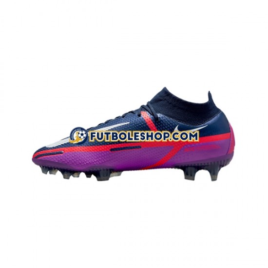 Botas de Fútbol Nike Phantom GT2 UV Elite DF FG Púrpura Rojo Azul