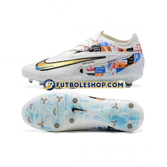 Botas de Fútbol Nike Phantom GX Elite FG Azul Amarillo Blanco