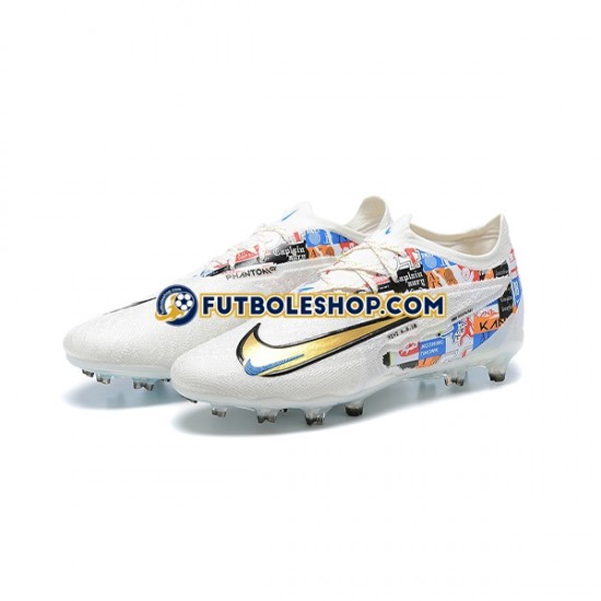 Botas de Fútbol Nike Phantom GX Elite FG Azul Amarillo Blanco