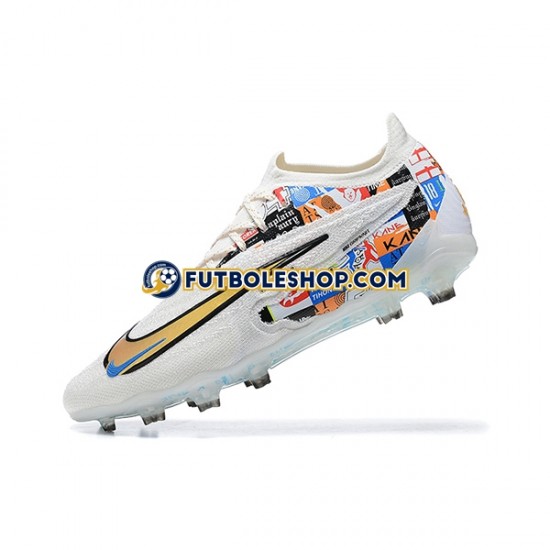 Botas de Fútbol Nike Phantom GX Elite FG Azul Amarillo Blanco