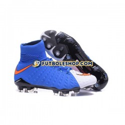 Botas de Fútbol Nike Phantom Hypervenom 3 Elite DF FG Rojo Azul Blanco