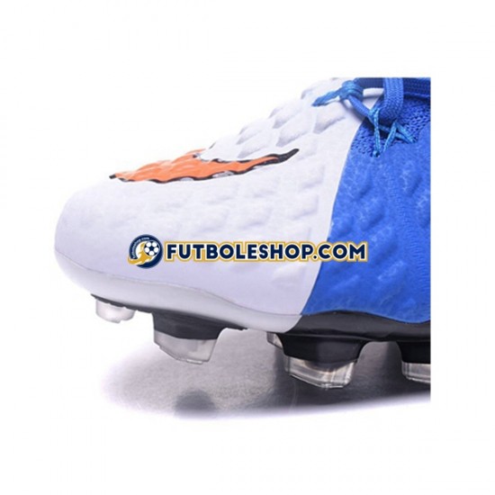Botas de Fútbol Nike Phantom Hypervenom 3 Elite DF FG Rojo Azul Blanco