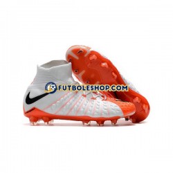 Botas de Fútbol Nike Phantom Hypervenom 3 Elite DF FG Naranja Blanco