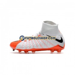 Botas de Fútbol Nike Phantom Hypervenom 3 Elite DF FG Naranja Blanco