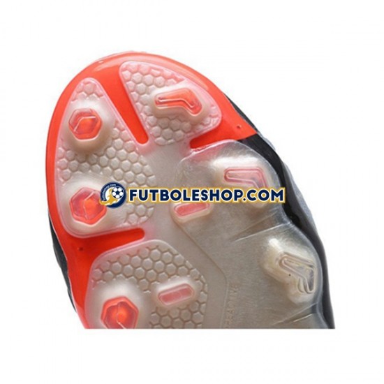 Botas de Fútbol Nike Phantom Hypervenom III Elite DF FG Rojo Gris Negro