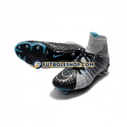 Botas de Fútbol Nike Phantom Hypervenom III Elite DF FG Gris Negro