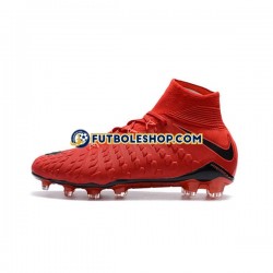 Botas de Fútbol Nike Phantom Hypervenom III Elite DF FG Rojo Negro